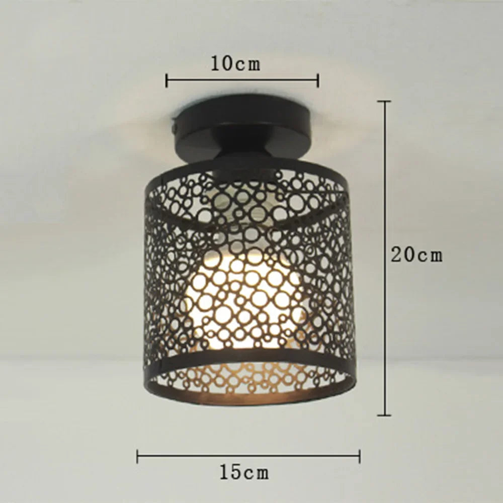 Plafonnier en Fer au Design Moderne Rétro