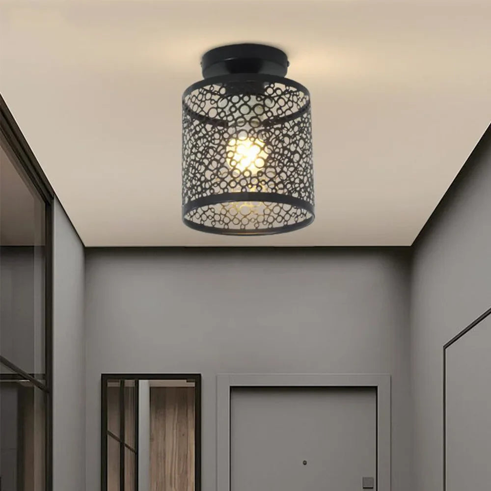 Plafonnier en Fer au Design Moderne Rétro
