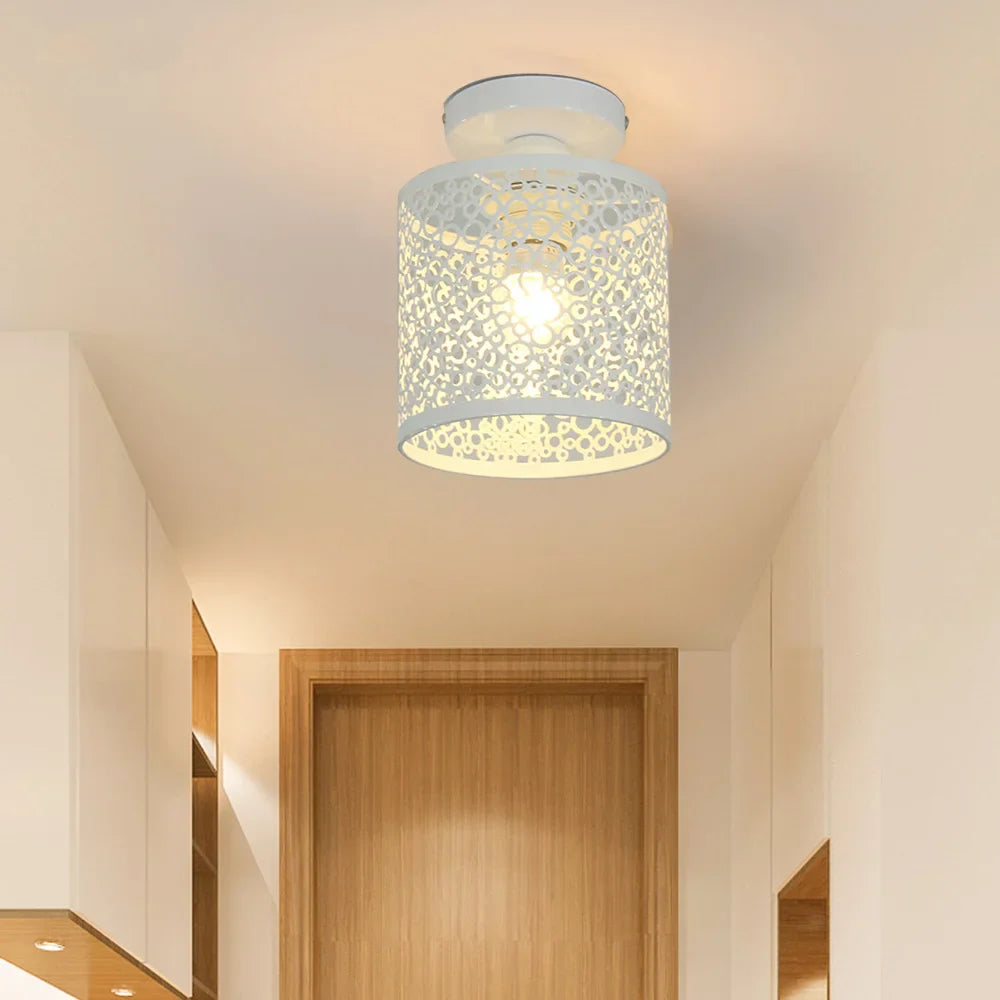 Plafonnier en Fer au Design Moderne Rétro