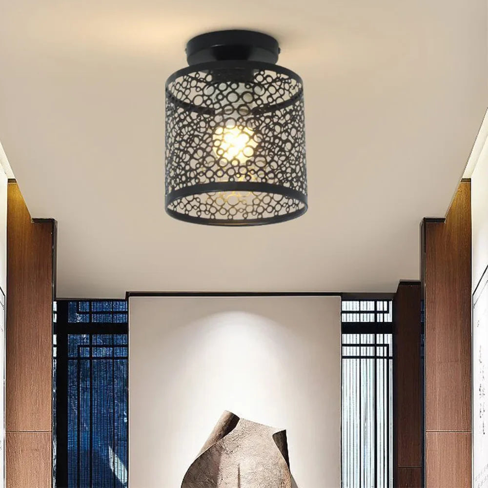 Plafonnier en Fer au Design Moderne Rétro